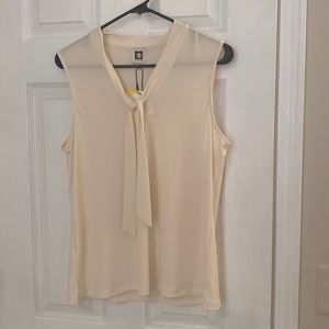 Anne Klein tank blouse with tie